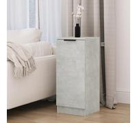 Owoxanthellate Piccolo comò grigio cemento legno credenza 30 x 30 x 70 cm con porta e piano superiore, design moderno con spazio per camera da letto, corridoio e soggiorno