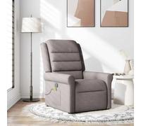 Owoxanthellate Poltrona massaggiante tortora regolabile con massaggio vibrante a 6 punti per soggiorno e angolo TV, 73 x 91,5 x 102,5 cm, rivestimento in tessuto, design moderno per Living Room Home