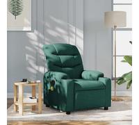 Owoxanthellate Poltrona massaggiante verde scuro, 75,5 x 93 x 99,5 cm, in tessuto, con funzione di riposo manuale, per soggiorno, TV, per studio Living Room Bedroom