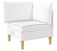 Owoxanthellate Pouf con vano portaoggetti, divano moderno in tessuto, pouf quadrato imbottito, poggiapiedi con contenitore per soggiorno, con struttura in legno, marrone