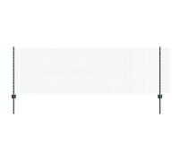 Owoxanthellate Recinzione da giardino con pali, verde, 100 m, rete saldata, altezza 80 cm, recinzione in filo di acciaio PVC per giardino, include 44 pali e viti