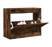 Owoxanthellate Scarpiera 80 x 34 x 63 cm, in legno con patta e ripiano, sottile, salvaspazio, robusto cabinet per corridoio, camera da letto e camera degli ospiti