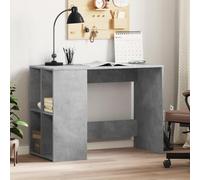 Owoxanthellate Scrivania grigio cemento 102 x 50 x 75 cm in resistente legno con ampio ripiano e aspetto senza tempo per casa, ufficio, gioco, ufficio e soggiorno