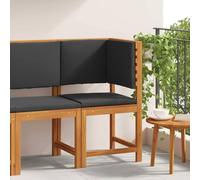 Owoxanthellate Sedia da giardino in legno di acacia, 50 x 50 x 91 cm, marrone, design moderno, robusta e durevole, per balcone, terrazza e piccola area salotto