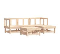 Owoxanthellate Set da giardino in legno di pino massiccio, 61 cm, design modulare, balcone e terrazza, robusto, resistente alle intemperie, per mobili da giardino da esterno