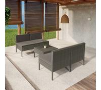 Owoxanthellate Set da giardino in rattan sintetico, 60 x 60 x 35 cm, resistente alle intemperie e modulare, per balconi e terrazze e piccoli gruppi di sedie all'aperto