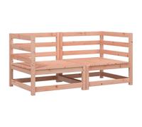 Owoxanthellate Set di 2 divani angolari da giardino in legno massiccio Douglas, modulari per esterni in legno per giardino e terrazza, elemento angolare robusto, non trattato, 70 x 70 x 67 cm
