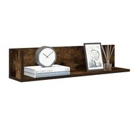 Owoxanthellate Set di 2 mensole da parete, 75 x 16,5 x 16,5 cm, in legno di affumicatura, moderna mensola sospesa con portata di 20 kg, per montaggio a parete in cucina, soggiorno, camera da letto