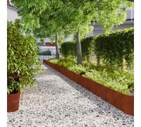 Owoxanthellate Set di 20 bordi per prato, 25 x 103 cm, in acciaio resistente alle intemperie