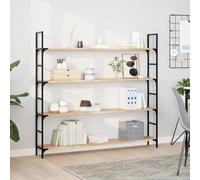 Owoxanthellate Set di 3 mensole sospese in legno di acacia, 120 x 20 x 2 cm, design moderno, non trattato, per fai da te, per soggiorno, cucina, corridoio