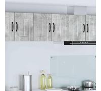 Owoxanthellate Set di armadi da parete in cemento grigio, 30 x 31 x 40 cm, con 4 ripiani, design moderno, robusto e durevole, per cucina, corridoio e bar di casa