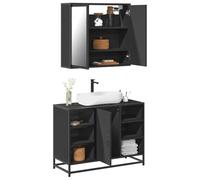 Owoxanthellate Set di mobili da bagno da 65 x 20 x 60 cm, in legno con struttura in metallo, design moderno, robusto e ricco di spazio per piccoli bagni