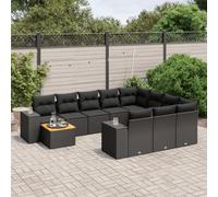 Owoxanthellate Set di mobili da giardino in polyrattan, 62 x 62 x 69 cm, resistente alle intemperie, modulare, per balcone, terrazza, giardino, lounge all'aperto, serate estive con gli amici