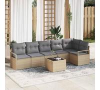 Owoxanthellate Set di mobili da giardino in polyrattan, 62 x 62 x 85 cm, modulare, resistente alle intemperie, ai raggi UV, design moderno per balcone, terrazza, giardino e giardino d'inverno