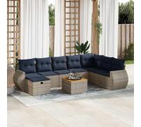 Owoxanthellate Set di mobili da giardino in rattan sintetico, 55 x 53 x 34 cm, con piedini in plastica, resistente alle intemperie, per terrazza, balcone e giardino