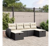Owoxanthellate Set di mobili da giardino in rattan sintetico, 55 x 62 x 69 cm, resistente alle intemperie e ai raggi UV, con cuscino lavabile, modulare, per balcone, terrazza, giardino e giardino