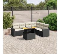 Owoxanthellate Set di mobili da giardino in rattan sintetico, 62 x 62 x 69 cm, design moderno, tavolo regolabile in altezza, 110 kg, robusto e durevole, per balcone, terrazza e salotti