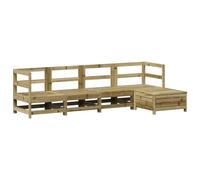 Owoxanthellate Set divano da giardino in legno di pino impregnato in autoclave, 62 x 62 x 70,5 cm, modulare lounge per terrazza, balcone, giardino