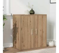 Owoxanthellate Set scarpiera in legno di quercia Artisan, salvaspazio, altezza 2 x 70 cm, con porta e 5 scomparti, robusta conservazione per corridoio, camera da letto e ufficio