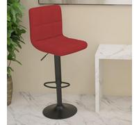 Owoxanthellate Sgabello da bar rosso vino sedia girevole regolabile in altezza in tessuto e acciaio, 40 x 47 x 90-111 cm, con poggiapiedi, moderno e robusto, per cucina, sala da pranzo, bar e lounge
