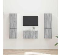 Owoxanthellate Sonoma - Tavola bassa per TV, 30 x 31 x 60 cm, presa USB e passacavi, design moderno con ante scorrevoli e molto spazio per soggiorno, ufficio o camera da letto