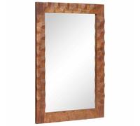Owoxanthellate Specchio da bagno in legno massiccio di mango, 50 x 70 cm