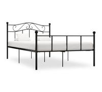 Owoxanthellate Struttura letto in metallo nero 120 x 200 cm, design moderno, robusta rete a doghe per letto per camera dei ragazzi, camera degli ospiti o studio comfort durante il sonno