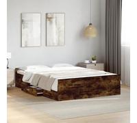 Owoxanthellate Struttura per letto con cassetti, 135 x 190 cm, in legno resistente, salvaspazio, design moderno per camera da letto, camera degli ospiti, camera dei ragazzi