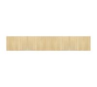 Owoxanthellate Tappeto in bambù naturale chiaro, 70 x 400 cm, moderno, antiscivolo, per corridoio e soggiorno, robusto tappetino in legno come elegante protezione del pavimento