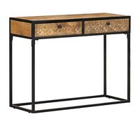 Owoxanthellate Tavolo consolle in legno massiccio di mango, 100 x 35 x 75 cm
