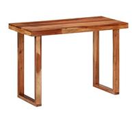Owoxanthellate Tavolo da pranzo 110 x 50 x 76 cm, in legno massiccio di acacia, piccolo tavolo da cucina, design moderno e robusto, allungabile per soggiorno, cucina, sala da pranzo