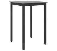 Owoxanthellate Tavolo da pranzo con gambe in metallo, 70 x 70 x 105 cm | Tavolo da bistrot compatto per cucina e sala da pranzo con superficie facile da pulire ed elevata stabilità per tutti i
