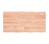 Owoxanthellate Tavolo da scrivania in legno di quercia, 120 x 60 cm, con bordo dell'albero laccato, multifunzione, robusto, pieghevole, per casa, ufficio, cucina, sala da pranzo