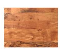 Owoxanthellate Tavolo in acacia 80 x 50 cm, spessore 3,8 cm, massiccio, rustico, robusto, per scrivania, cucina, soggiorno