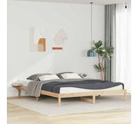 Owoxanthellate Telaio letto con comodini in pino massiccio, 180 x 220 cm, set completo con rete a doghe, design moderno, robusto e durevole, per camera da letto e camera degli ospiti