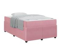 Owoxanthellate Telaio letto con materasso rosa, 120 x 200 cm, design moderno e robusto telaio in legno con rete a doghe, per due persone, letto matrimoniale, camera dei ragazzi