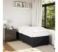 Owoxanthellate Telaio letto in velluto nero, 90 x 190 cm, con rete a doghe, design moderno, stabile, letto singolo per camera da letto, camera dei ragazzi, camera degli ospiti