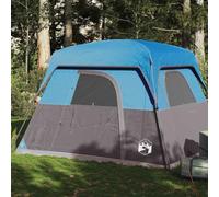 Owoxanthellate Tenda da campeggio per 4 persone, colore blu, 245 x 215 x 190 cm, impermeabile, pop-up con rivestimento in poliuretano, per trekking, festival e giardino