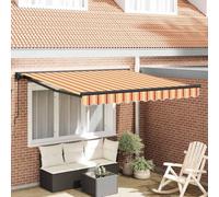 Owoxanthellate Tenda da sole allungabile, 300 x 250 cm, multicolore, poliestere e metallo, braccio articolato, protezione solare per balcone, terrazza, giardino, design moderno