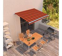 Owoxanthellate Tenda da sole automatica, 300 x 250 cm, telecomando, in alluminio, poliestere, protezione solare per balcone e terrazza