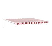 Owoxanthellate Tenda da sole da giardino rossa e bianca, 450 x 300 x 165 cm, in poliestere resistente ai raggi UV e metallo, design moderno, robusta e durevole, per balcone, terrazza e giardino