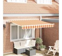 Owoxanthellate Tenda da sole gialla, 350 x 200 cm, allungabile con telecomando, robusta protezione solare per terrazza, balcone e giardino, design moderno, in poliestere resistente alle intemperie