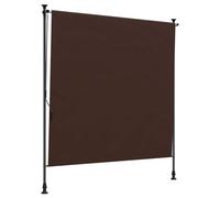 Owoxanthellate Tenda da sole per esterni, marrone, 120 x 270 cm, regolabile in altezza, per balcone e terrazza, protezione dagli sguardi indiscreti in poliestere con telaio in alluminio, protezione