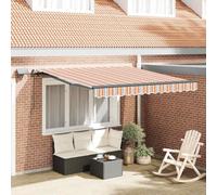 Owoxanthellate Tenda da sole retrattile, 300 x 250 cm, multicolore con illuminazione a LED, resistente ai raggi UV, resistente alle intemperie, montaggio per balcone, terrazza e giardino d'inverno