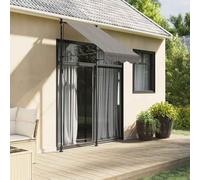 Owoxanthellate Tenda da sole retrattile antracite, 100 x 150 cm, in acciaio e tessuto resistente ai raggi UV, regolabile in altezza 210 - 300 cm, salvaspazio, per balcone, terrazza, gastro e casa