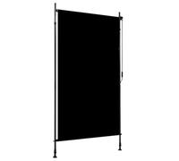 Owoxanthellate Tenda da sole verticale 120 x 270 cm, antracite con manovella, balcone, tenda laterale regolabile in altezza, in poliestere resistente ai raggi UV, per terrazze, pergola, campeggio