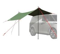 Owoxanthellate Tenda per auto, verde, impermeabile, 410 x 250 x 200 cm, ultraleggera, con borsa per il trasporto, adatta per festival, viaggi e avventure all'aria aperta