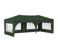 Owoxanthellate Tenda pop-up da 5,75 x 2,88 m, verde, gazebo pieghevole regolabile in altezza con 4 pannelli laterali, robusto telaio in metallo e tessuto Oxford, tenda da giardino per eventi e feste