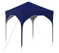 Owoxanthellate Tenda pop-up per feste, 194 x 194 x 245 cm, blu, gazebo pieghevole regolabile in altezza, per giardino e terrazza, tenda mobile da giardino con borsa per il trasporto e picchetti