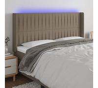 Owoxanthellate Testiera da letto a LED, 183 x 16 x 118/128 cm, in tessuto, regolabile in altezza, con illuminazione che cambia colore, design moderno e robusto, per camera da letto, camera dei ragazzi